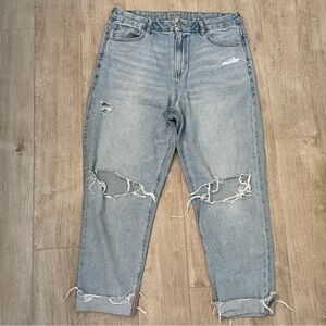 American Eagle Strigid Ripped Distressed Jeans, size 14